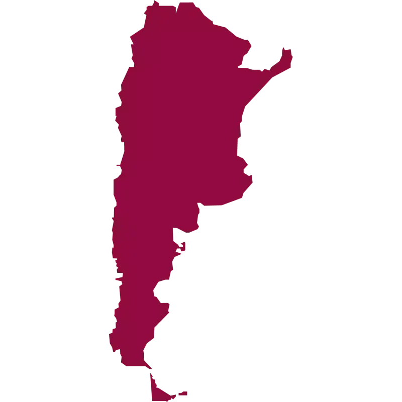 mapa de Argentina