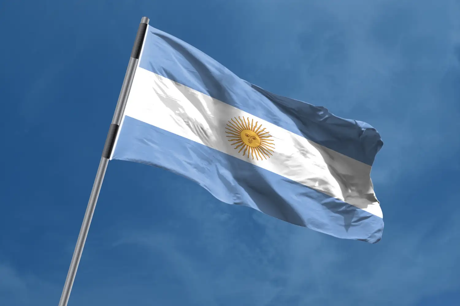 Argentinian Flag Waving