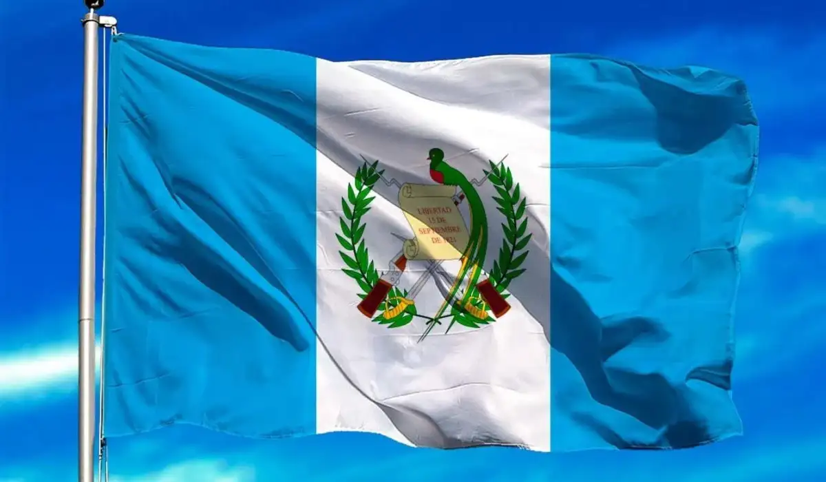 Guatemala flag waving