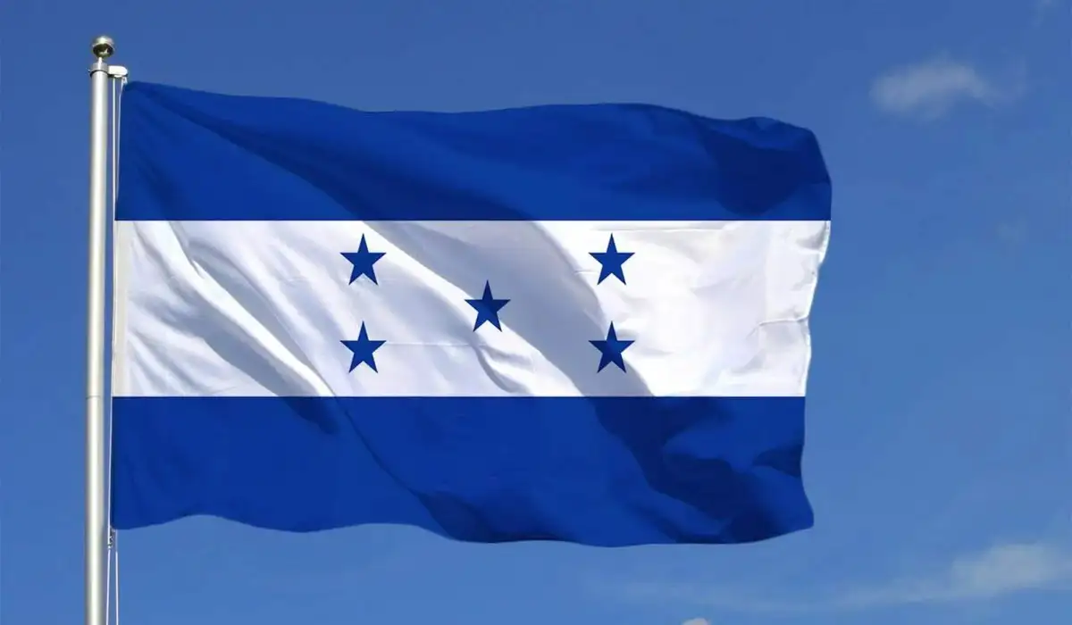 Honduran Flag Waving