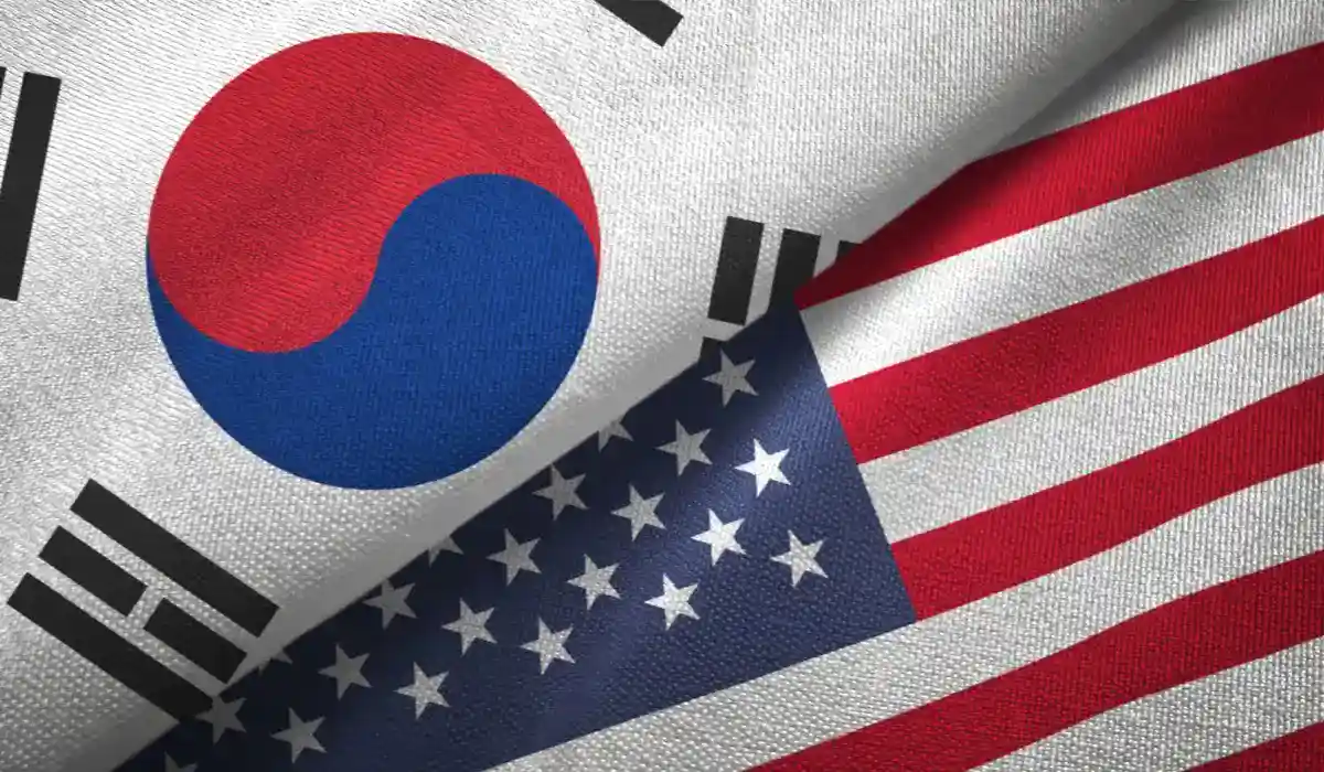 Korean and USA flag
