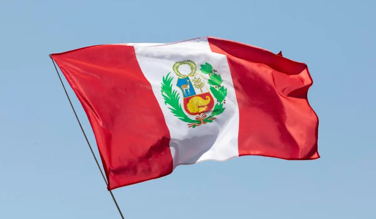 Peru Flag Waving