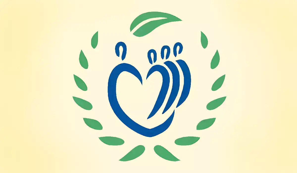 Family remittances logo with blue and green colors