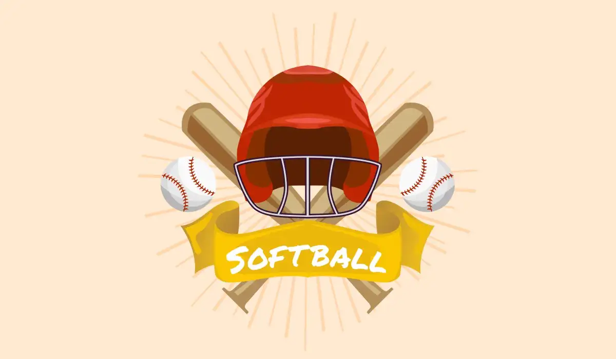 Helmet character icon for softball day