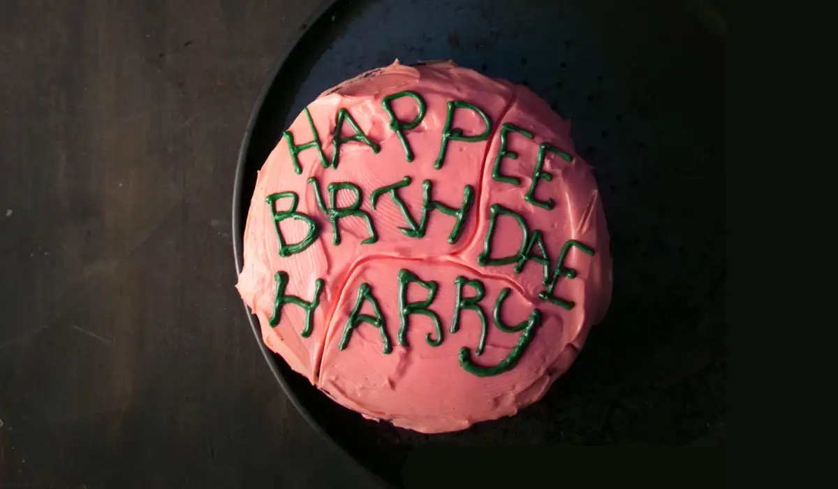 Birthday cake for Harry from Hagrid