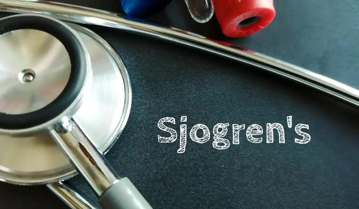 Sjogren's syndrome, a chronic autoimmune disorder in which the immune system attacks internal glands.