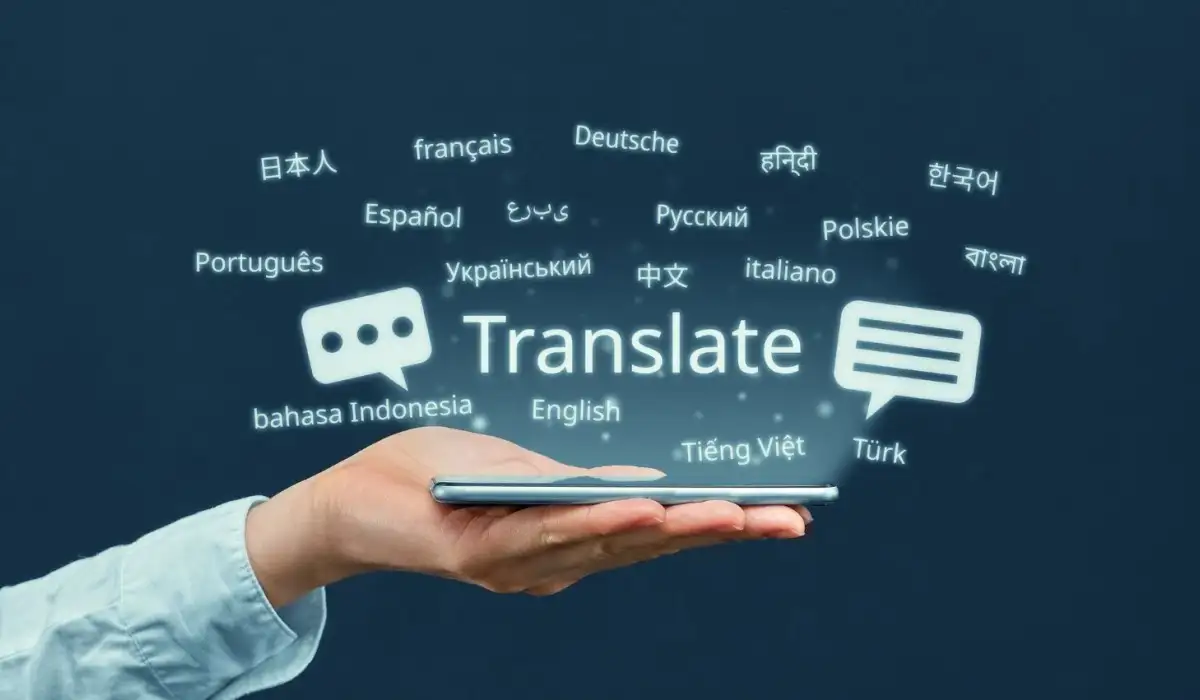The concept of a program for translating in a smartphone from different languages