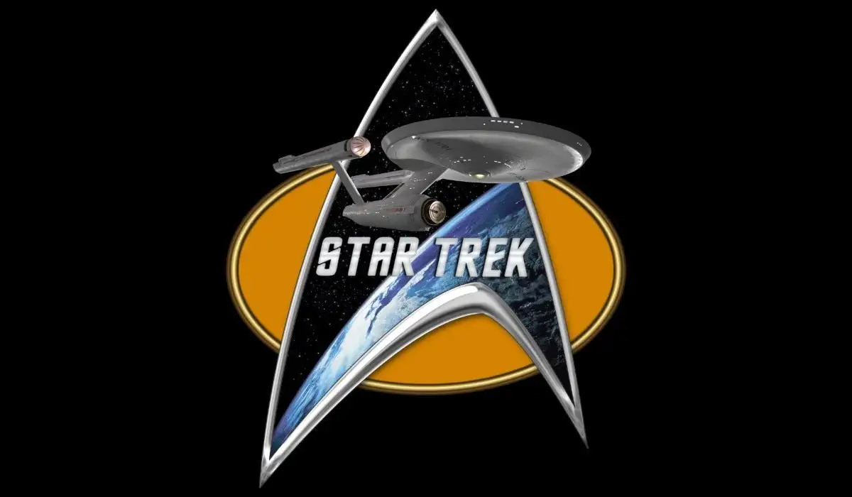 Star Trek logo with the enterprise