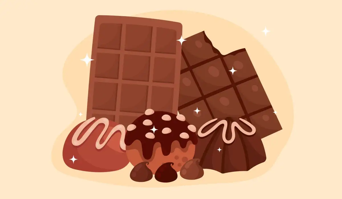 Various chocolates, bars and bonbons