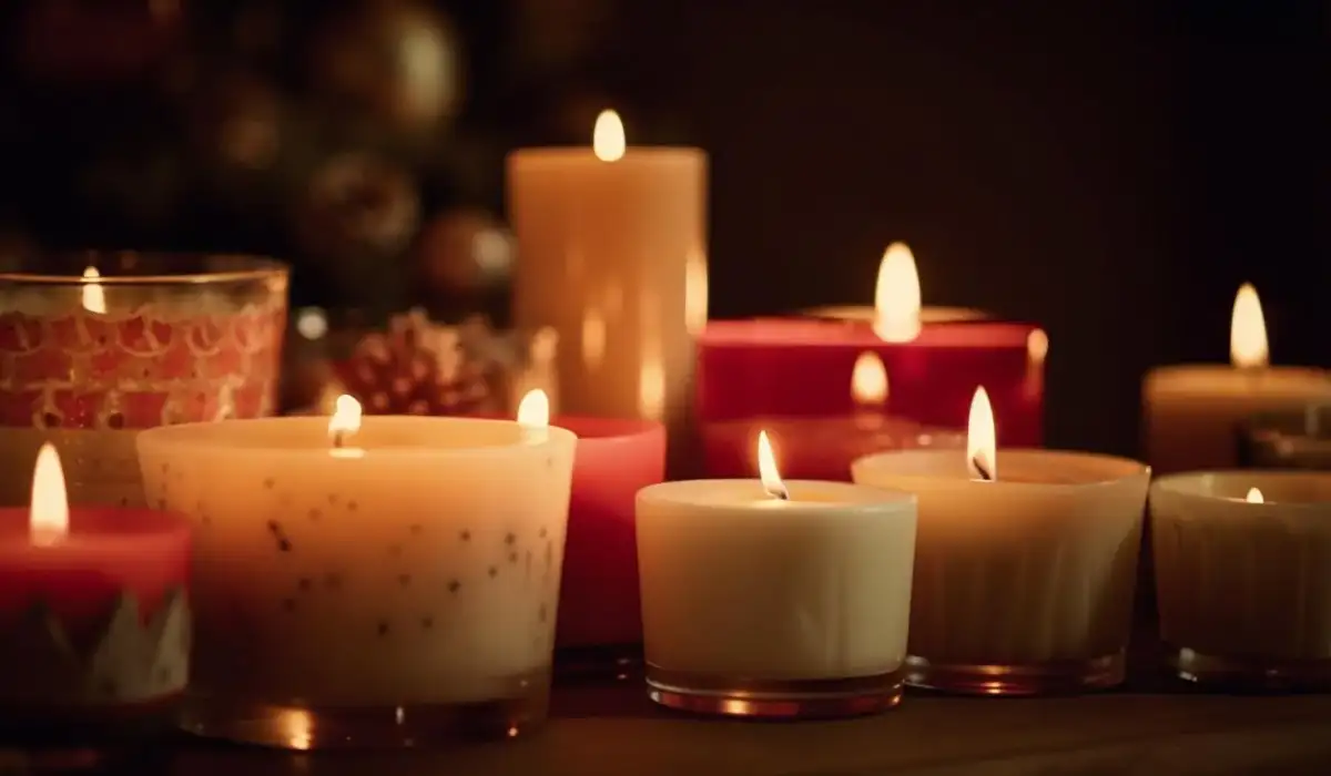 Candlelight provides a calm atmosphere along with cozy decoration